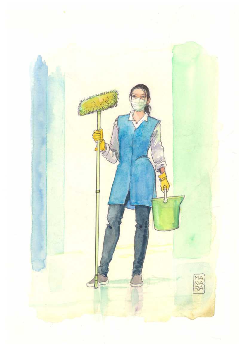 Agente de nettoyage d’hôpital