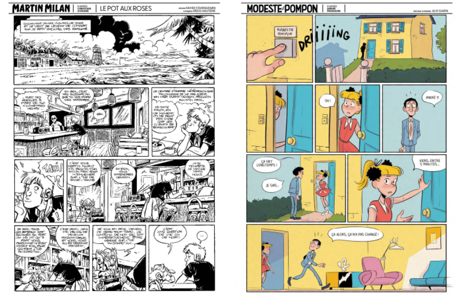 Le retour de Tintin le journal pour les 77 ans du Lombard