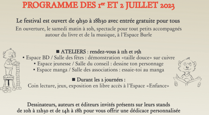 Festival BD de Sainte-Enimie 2023