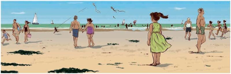 Dans les lignes de la mer